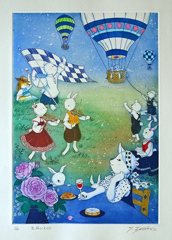 絵画 flk041225 坪井富佐乃銅版画展・ポーラーワールドと3人の妖精＜オンライン